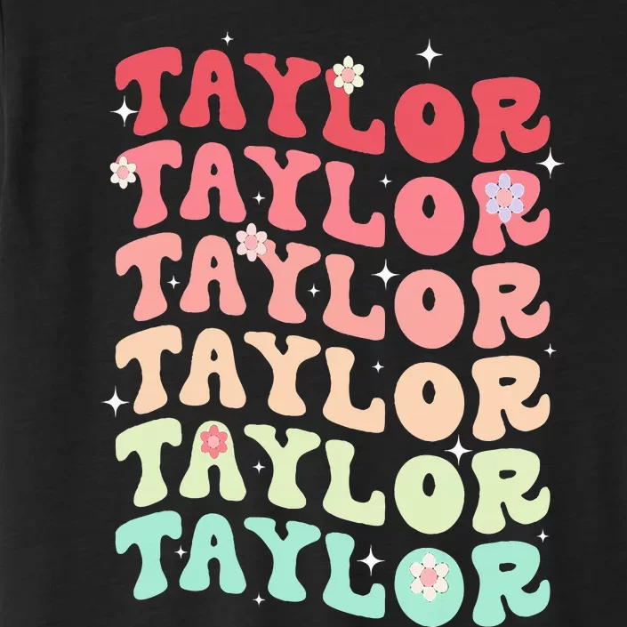 Name T.AYLOR Retro Groovy 80's 70's Colourful ChromaSoft Performance T-Shirt