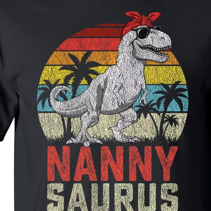 Nannysaurus T Rex Dinosaur Nanny Saurus MotherS Family Tall T-Shirt