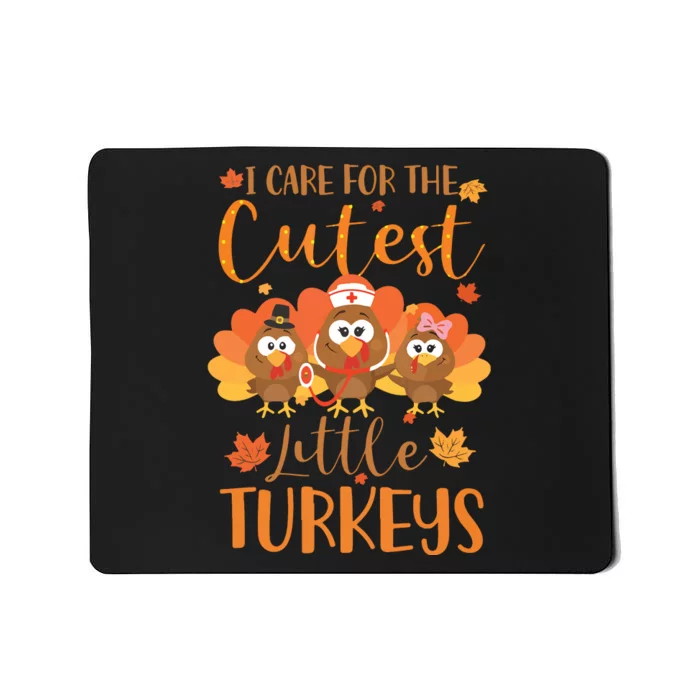 Nurse Turkey Sweatshirt Fall Nurse Gift Thanksgiving Nurse Mousepad