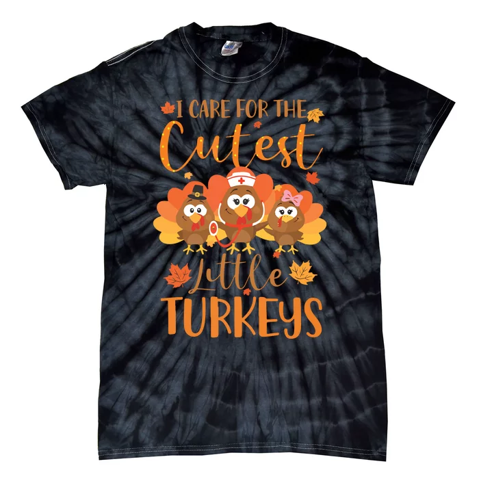 Nurse Turkey Sweatshirt Fall Nurse Gift Thanksgiving Nurse Tie-Dye T-Shirt