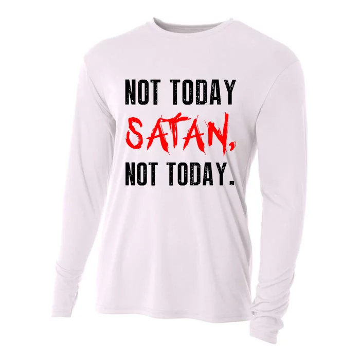 Not Today Satan Cooling Performance Long Sleeve Crew