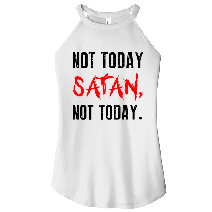 Not Today Satan Women’s Perfect Tri Rocker Tank