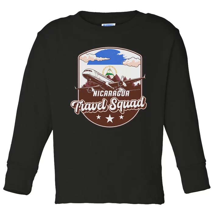 Nicaragua Travel Squad Nicaragua Toddler Long Sleeve Shirt