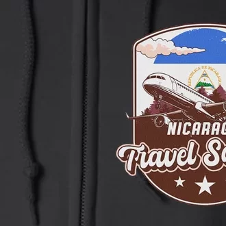 Nicaragua Travel Squad Nicaragua Full Zip Hoodie