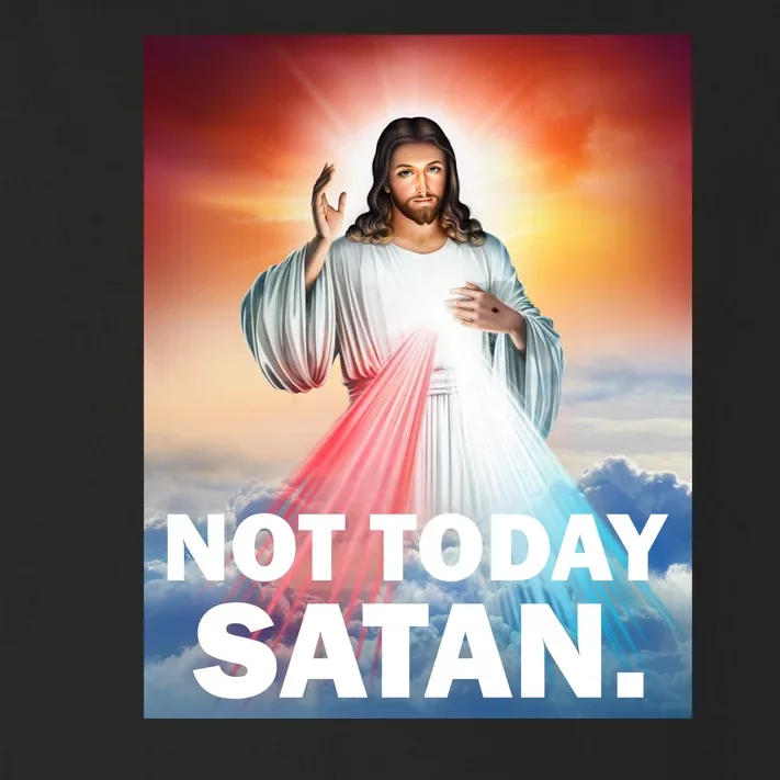 Not Today Satan Jesus Christ Christian Christianity Catholic Toddler Long Sleeve Shirt