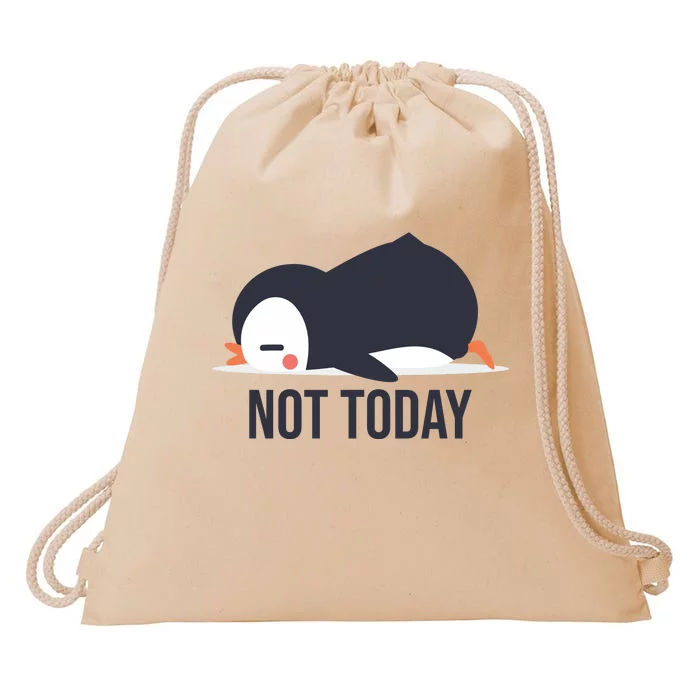 Not Today Seabird Funny Cute Drawstring Bag