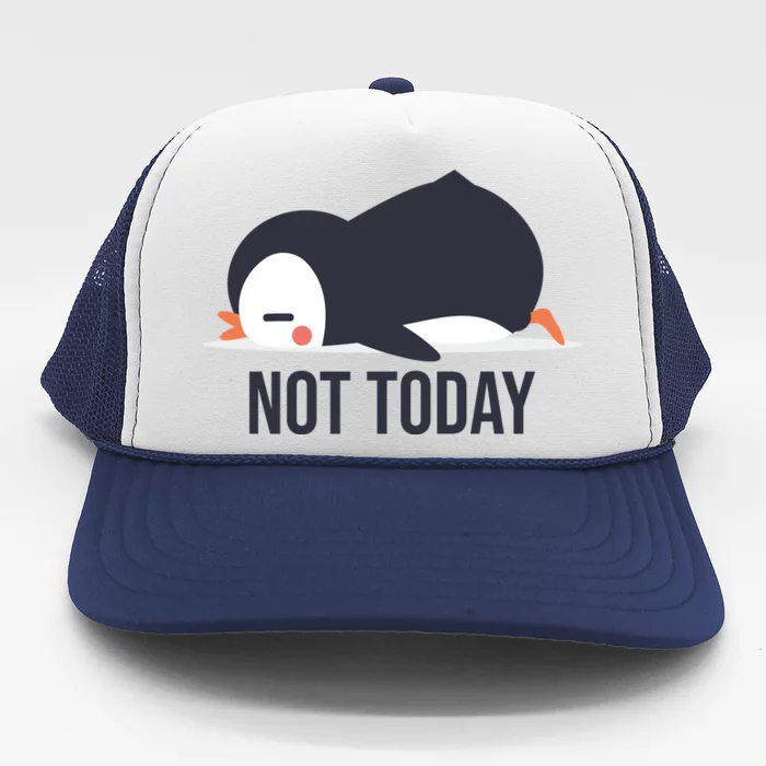 Not Today Seabird Funny Cute Trucker Hat