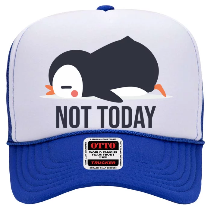 Not Today Seabird Funny Cute High Crown Mesh Trucker Hat