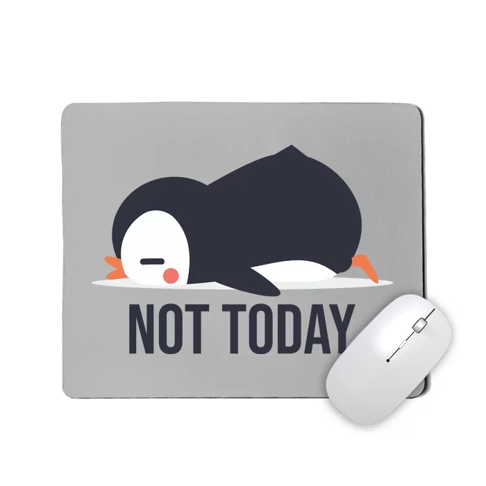 Not Today Seabird Funny Cute Mousepad