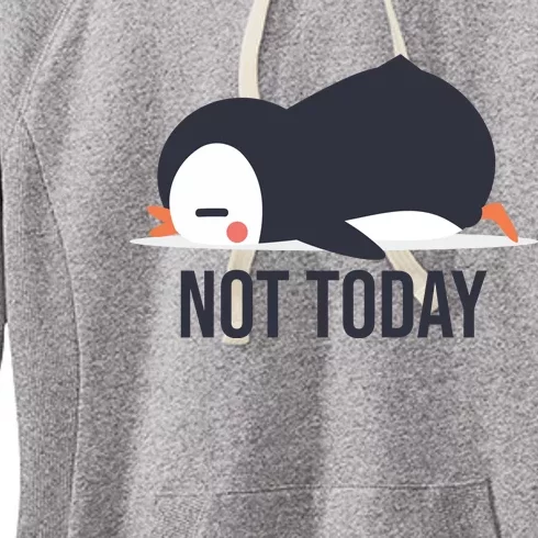 Not Today Seabird Funny Cute Women's Fleece Hoodie