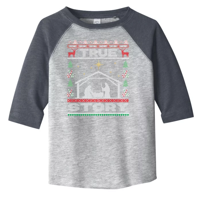 Nativity True Story Christmas Toddler Fine Jersey T-Shirt