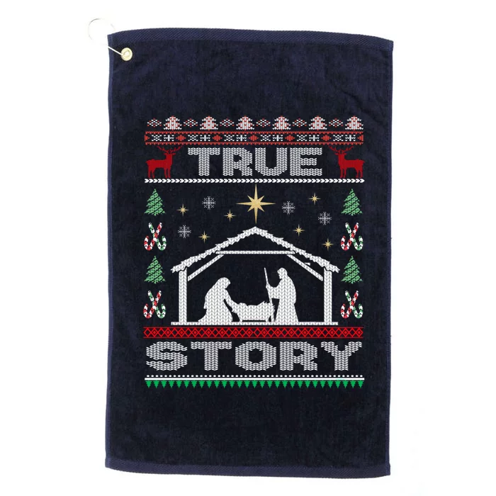 Nativity True Story Christmas Platinum Collection Golf Towel