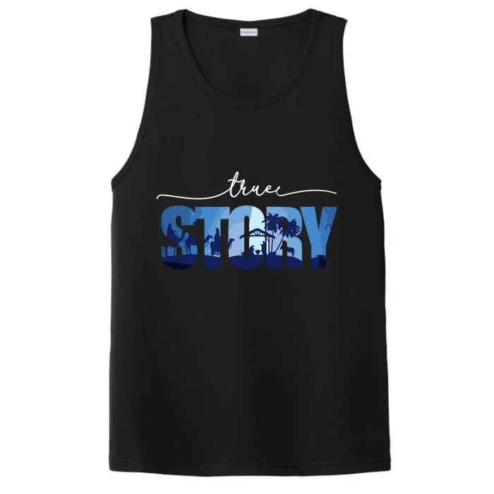 Nativity True Story Christmas Manger Jesus For Performance Tank