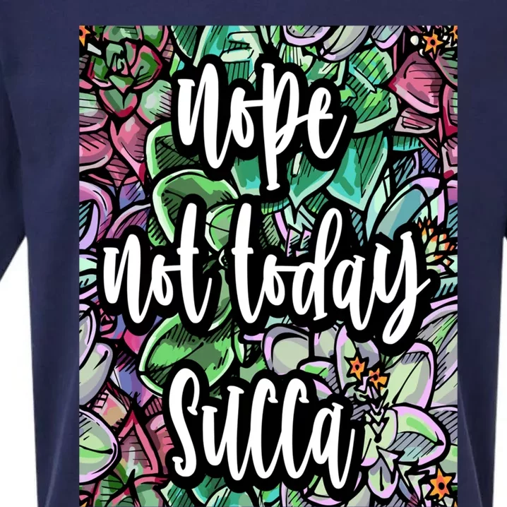 Not Today Succa Nope Not Today Succa Gift Sueded Cloud Jersey T-Shirt