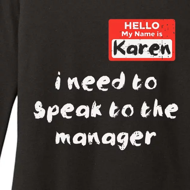 Need To Speak Manager Karen Halloween Funny Meme Womens CVC Long Sleeve Shirt