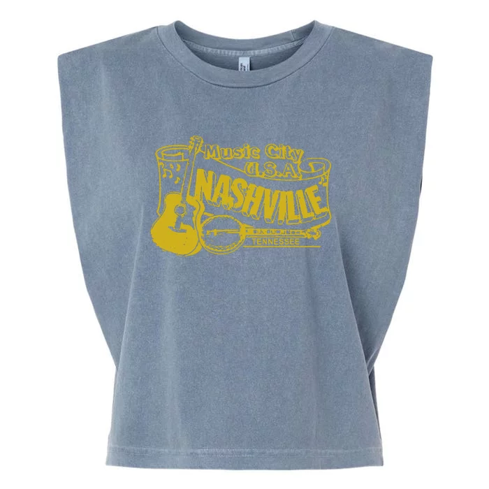 Nashville T Shirt Vintage Country Garment-Dyed Women's Muscle Tee