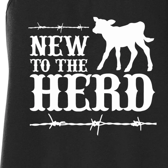 New To The Herd Country Women's Racerback Tank