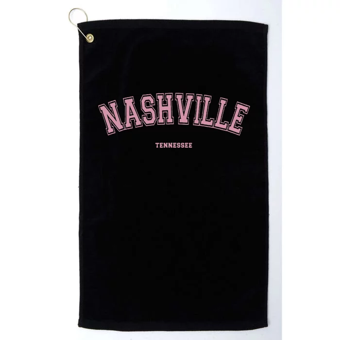 Nashville Tennessee Tn Varsity Style On Nashville Platinum Collection Golf Towel