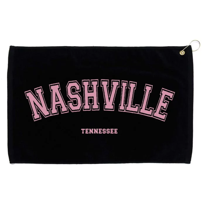 Nashville Tennessee Tn Varsity Style On Nashville Grommeted Golf Towel