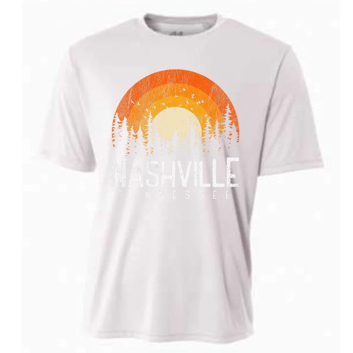 Nashville Tennessee TN Retro Style Vintage 80s Gift Cooling Performance Crew T-Shirt