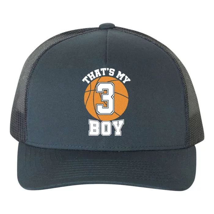 Number Three ThatS My #3 Basketball Mom Dad Family Gift Yupoong Adult 5-Panel Trucker Hat