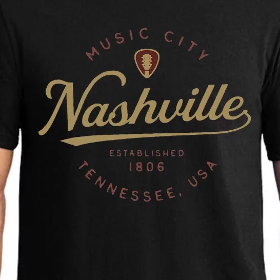 Nashville Tn Tennessee Music City Guitar Country Music Nash Pajama Set