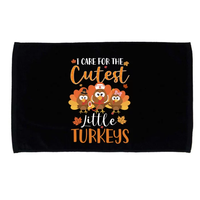 Nurse Turkey Thanksgiving Nurse Day Nicu Nurse Gift Microfiber Hand Towel