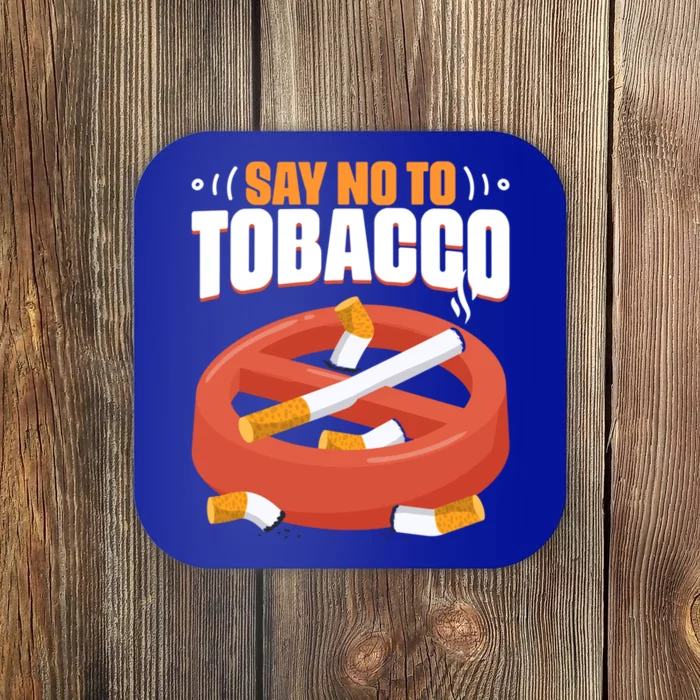 No To Tobacco Gift No Tobacco Day Anti Cigarettes Anti Smoking Gift Coaster