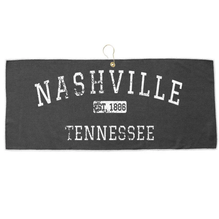 Nashville Tennessee Tn Vintage Large Microfiber Waffle Golf Towel