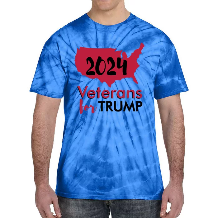 Nice Trump Tee Veterans For Trump 2024 Conservative Cute Gift Tie-Dye T-Shirt