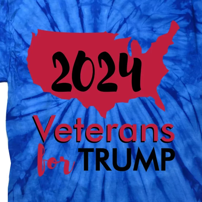 Nice Trump Tee Veterans For Trump 2024 Conservative Cute Gift Tie-Dye T-Shirt