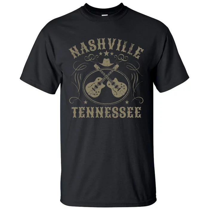 Nashville Tennessee Travel Vintage Tall T-Shirt