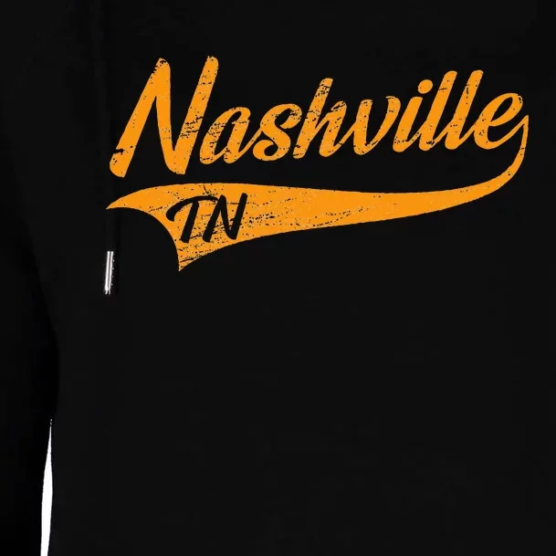 Nashville Tennessee Throwback Design Print Classic Womens Funnel Neck Pullover Hood