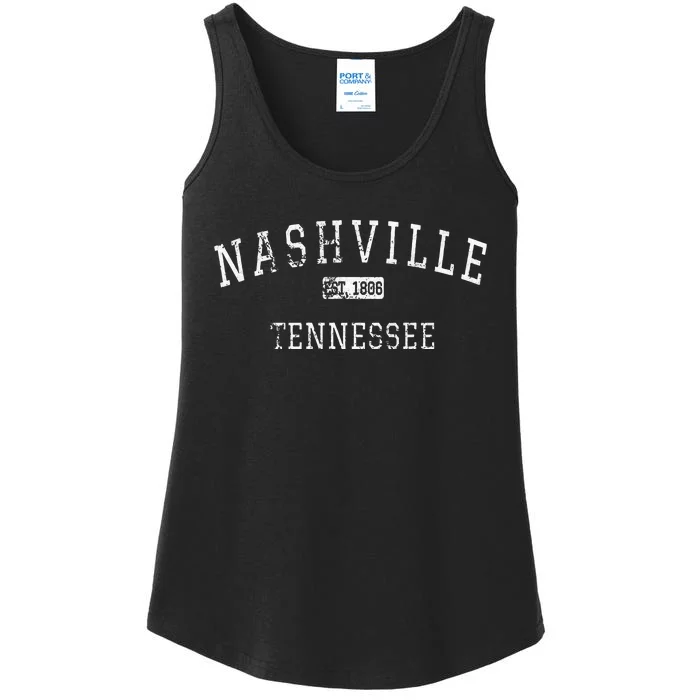 Nashville Tennessee TN Vintage Ladies Essential Tank