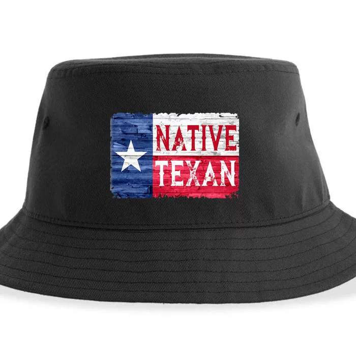 Native Texan Texas Lone Star State Flag Sustainable Bucket Hat