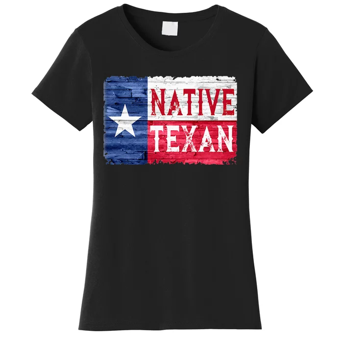 Native Texan Texas Lone Star State Flag Women's T-Shirt