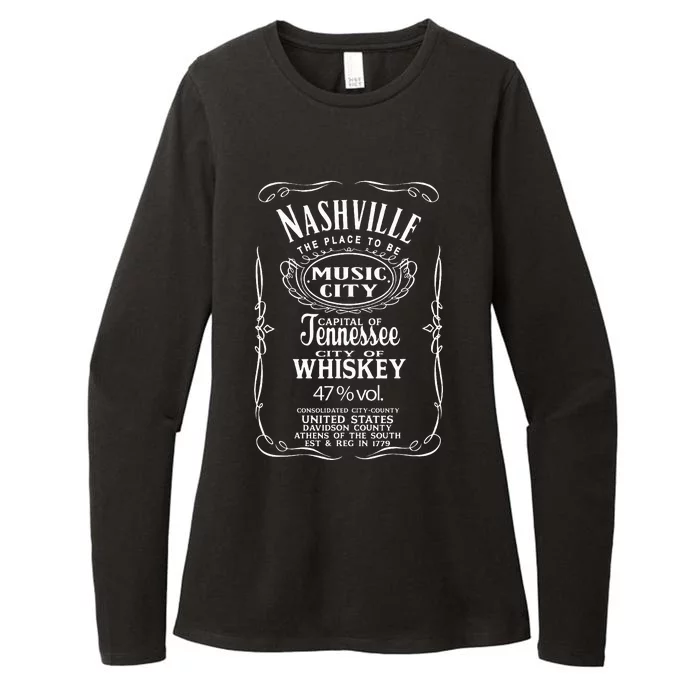 Nashville Tennessee United States Usa Western Country Music Womens CVC Long Sleeve Shirt