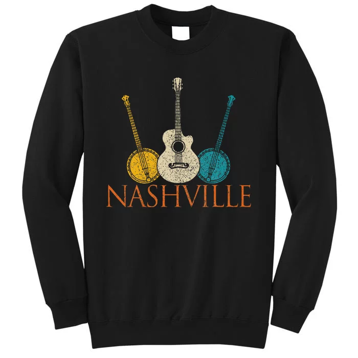 Nashville Tennessee Vintage Country Music City Souvenir Tall Sweatshirt