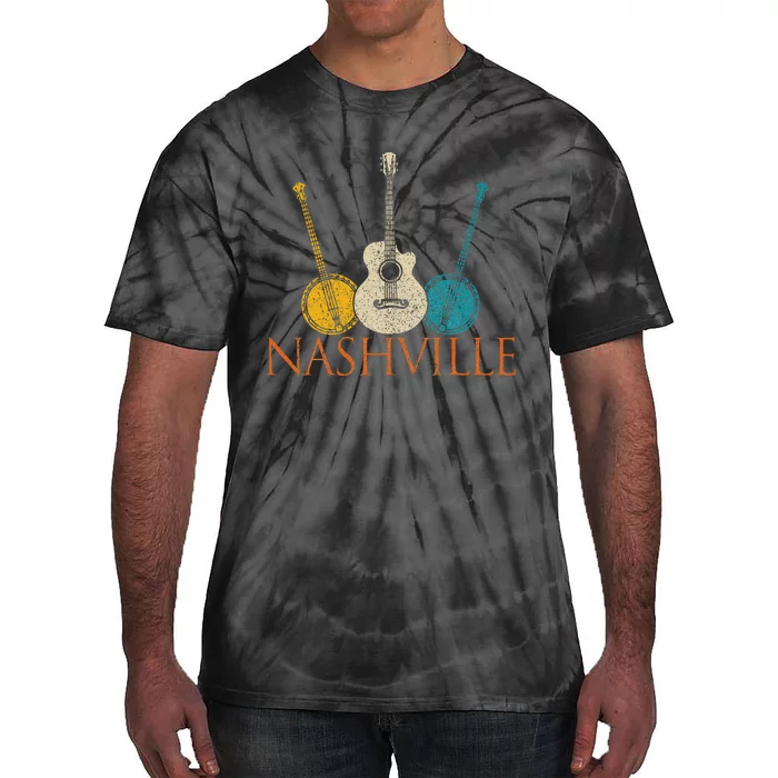 Nashville Tennessee Vintage Country Music City Souvenir Tie-Dye T-Shirt