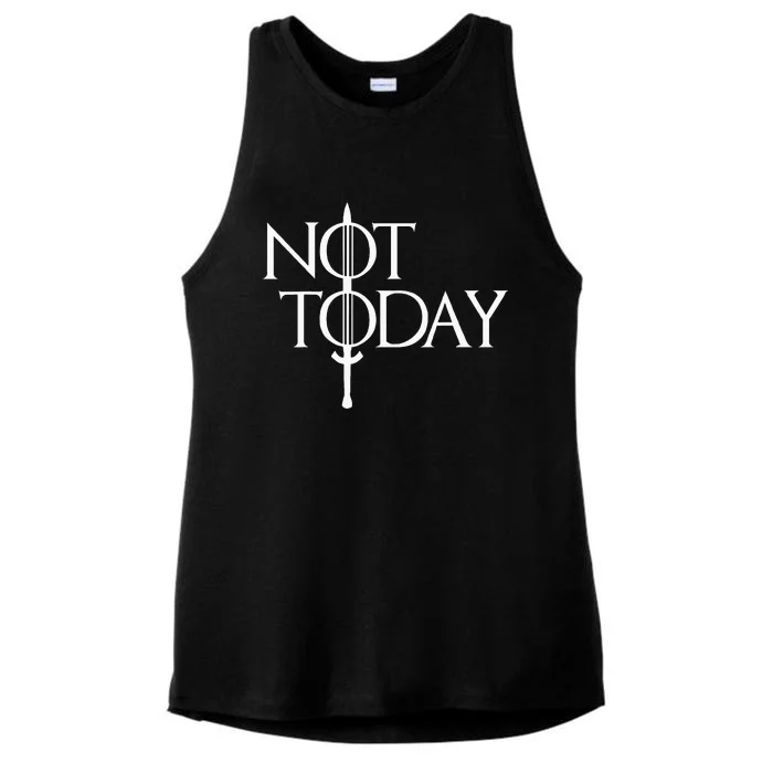 Not Today Vintage Cosplay Ladies Tri-Blend Wicking Tank