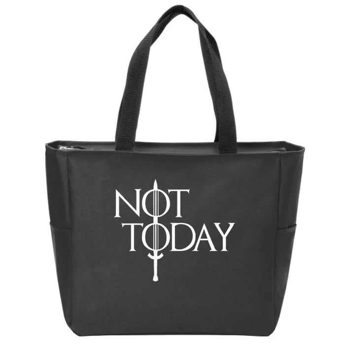 Not Today Vintage Cosplay Zip Tote Bag