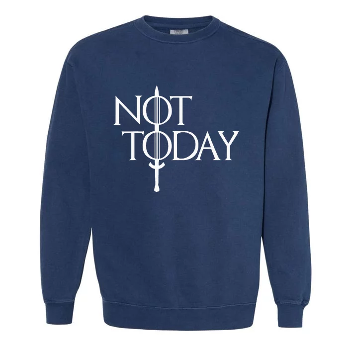 Not Today Vintage Cosplay Garment-Dyed Sweatshirt