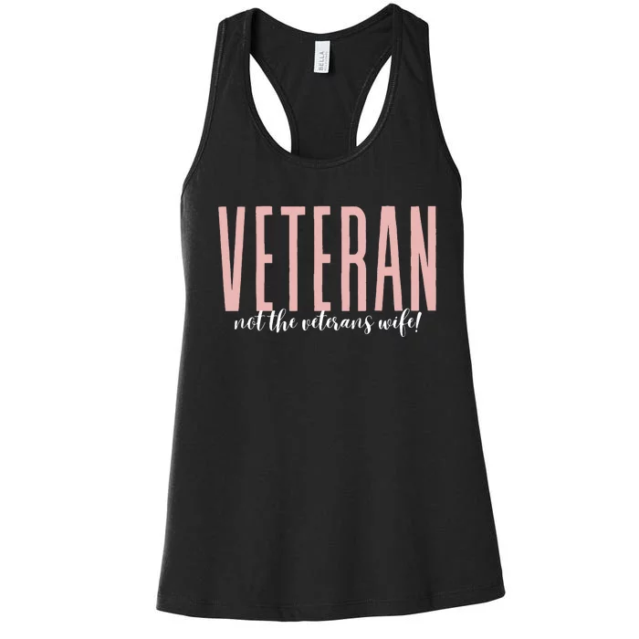 Not The Veterans Wife Women's Racerback Tank