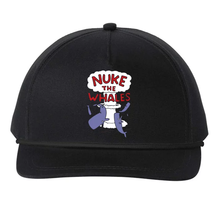 Nuke The Whales Funny Snapback Five-Panel Rope Hat