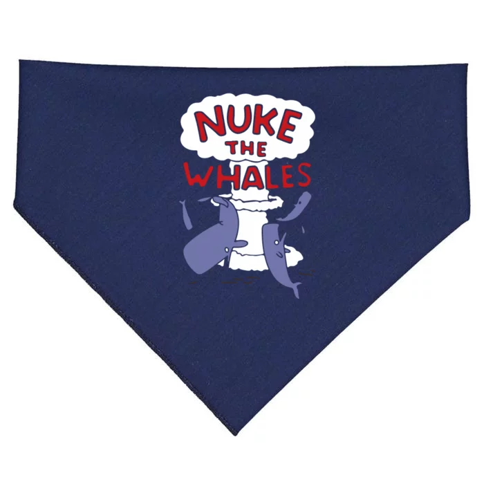 Nuke The Whales Funny USA-Made Doggie Bandana