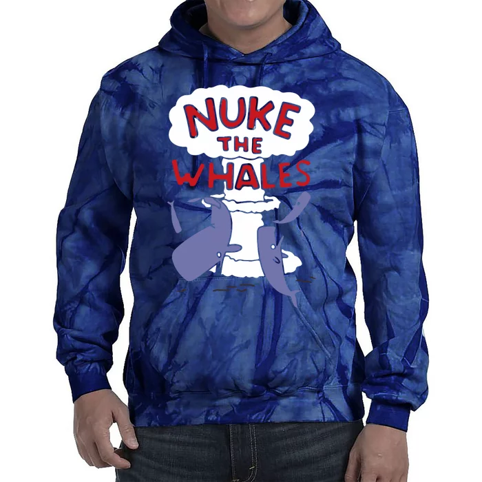 Nuke The Whales Funny Tie Dye Hoodie