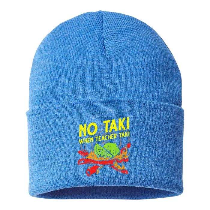 No Taki When Teacher Taki Sustainable Knit Beanie