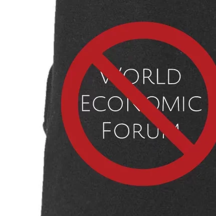 No To World Economic Forum Doggie 3-End Fleece Hoodie