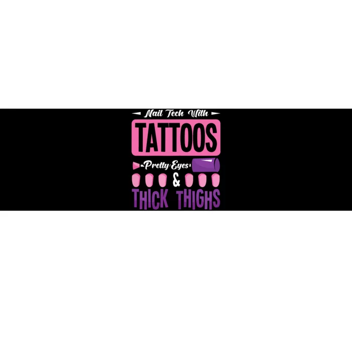 Nail Tech With Tattoos Pretty Nail Technician Nail Polish Bumper Sticker