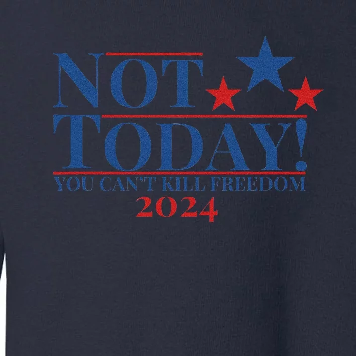 Not Today You CanT Kill Freedom Toddler Sweatshirt